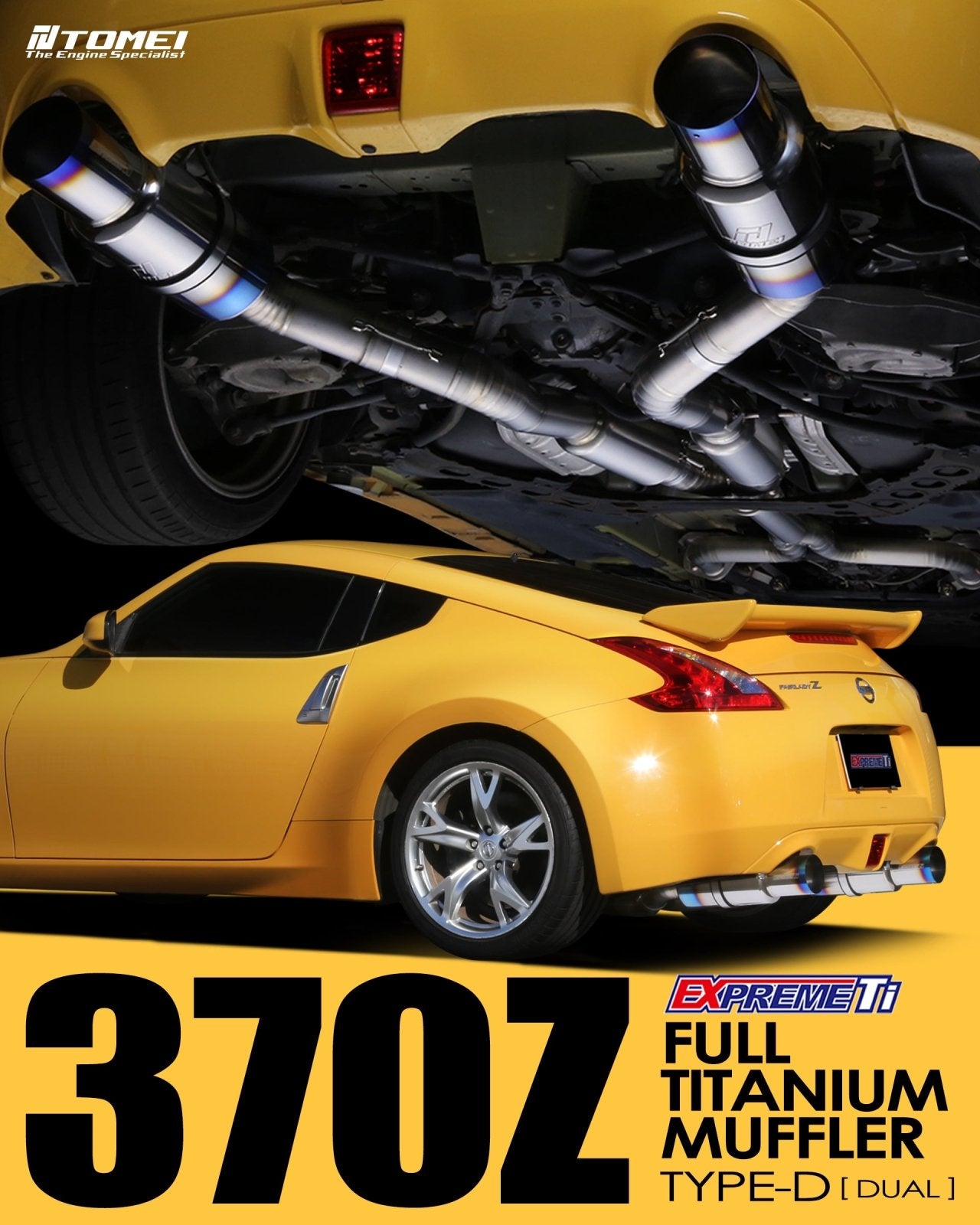 Tomei Titanium Dual Exit Cat - Back Exhaust System | 2009 - 2020 Nissan 370Z - 4