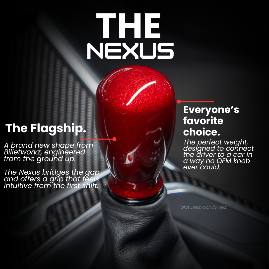 Billetworkz Weighted Shift Knob - "Nexus" - Toyota GR Corolla / Corolla Hatch