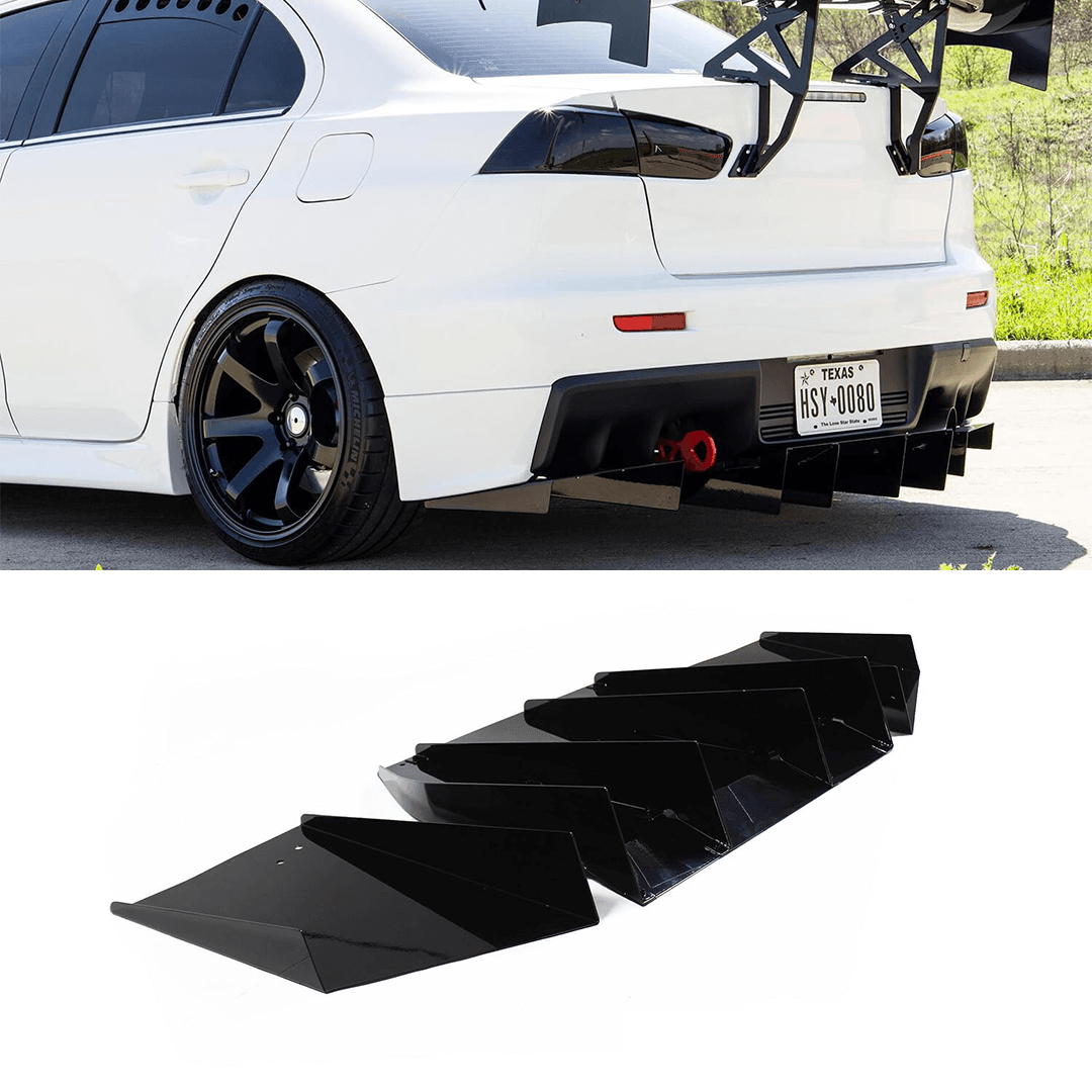 Aeroflow Dynamics 2007-2015 Mitsubishi Evo Rear Diffuser V2