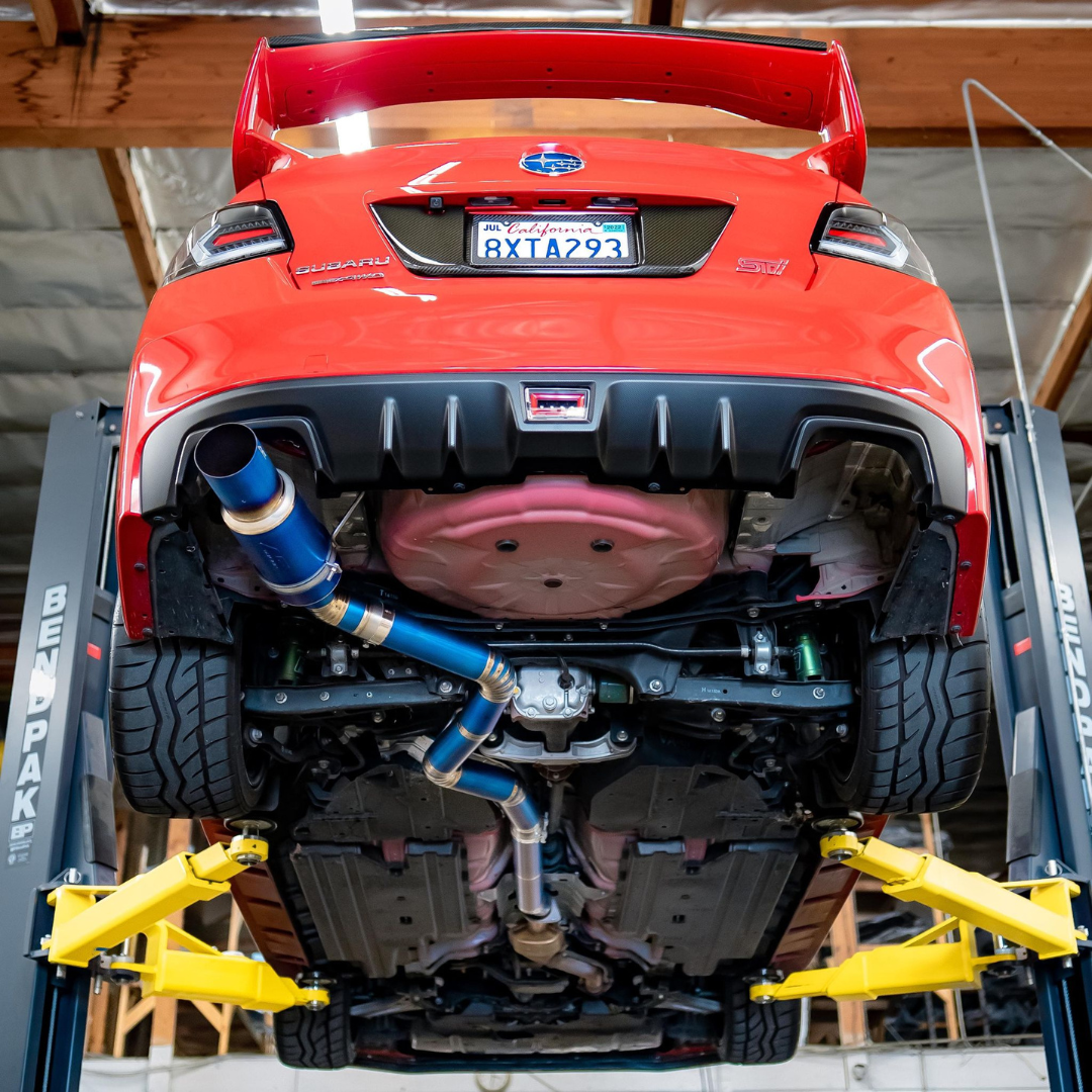 Aeroflow Dynamics F1 Titanium Single Exit Catback Exhaust | 2015-2021 Subaru WRX/STI - 1