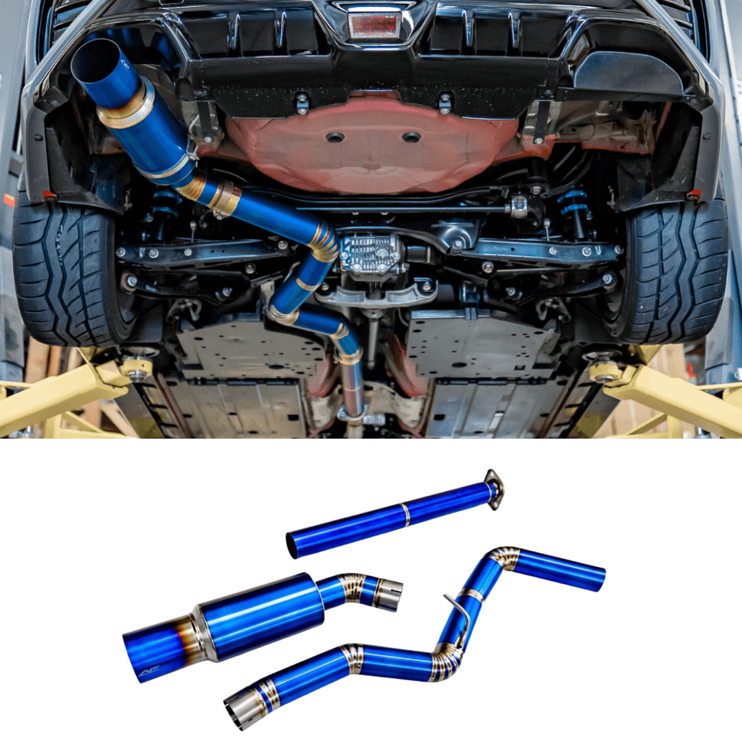 Aeroflow Dynamics F1 Titanium Single Exit Catback Exhaust (2022-2024 Subaru WRX)