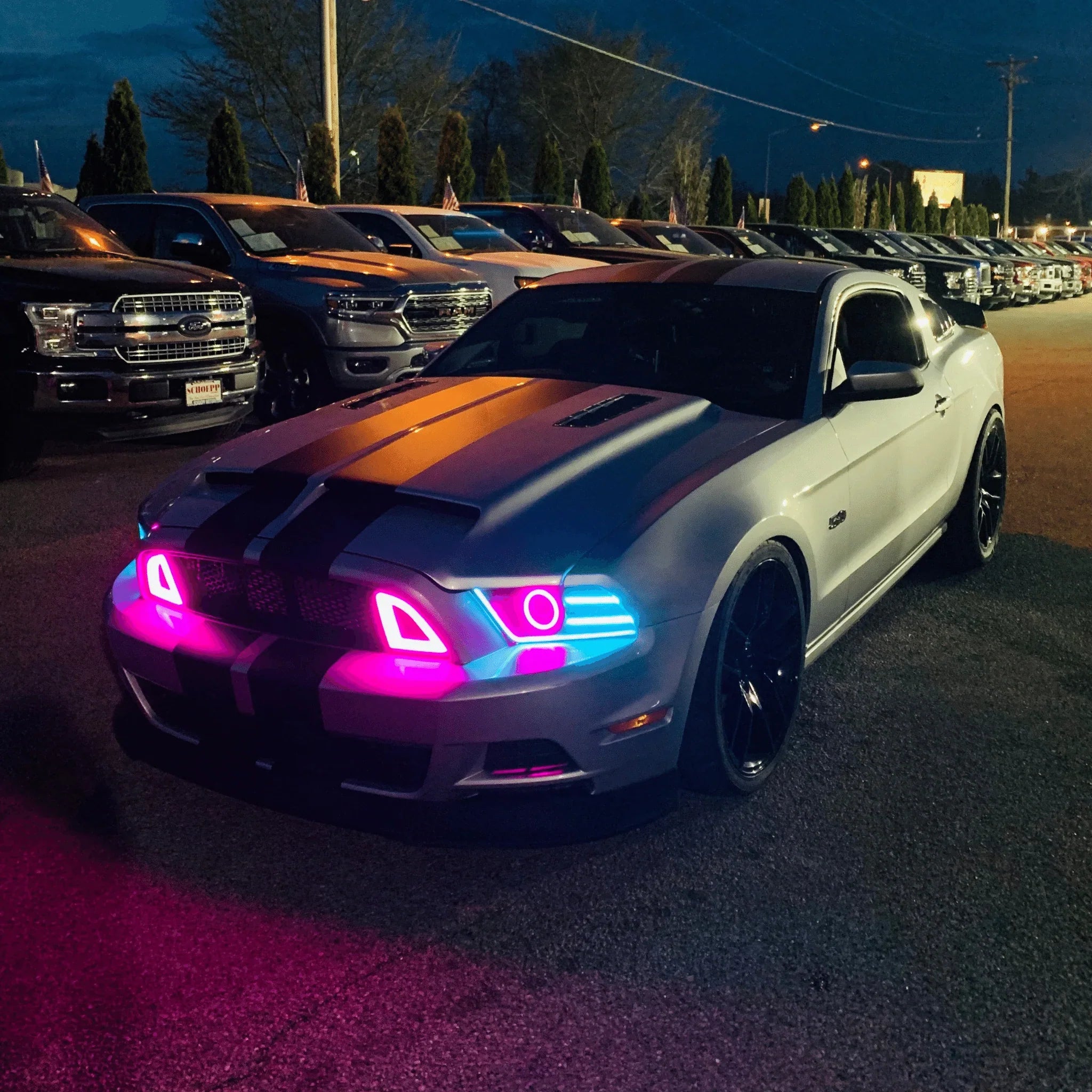 Parrilla RGB estilo NTXGlow RTR (Ford Mustang 2013-2014)