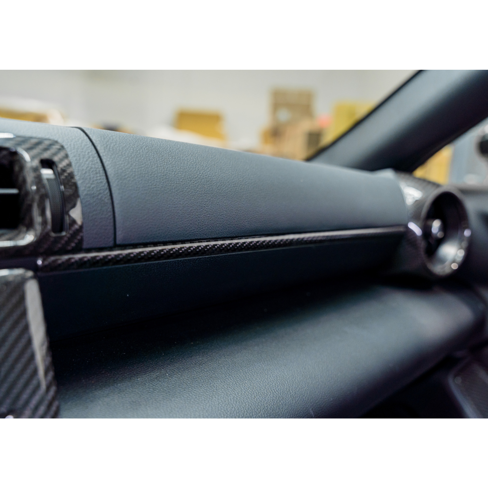 Cubierta de fibra de carbono seca para el tablero del pasajero JDMuscle 22+ BRZ/GR86 Tanso
