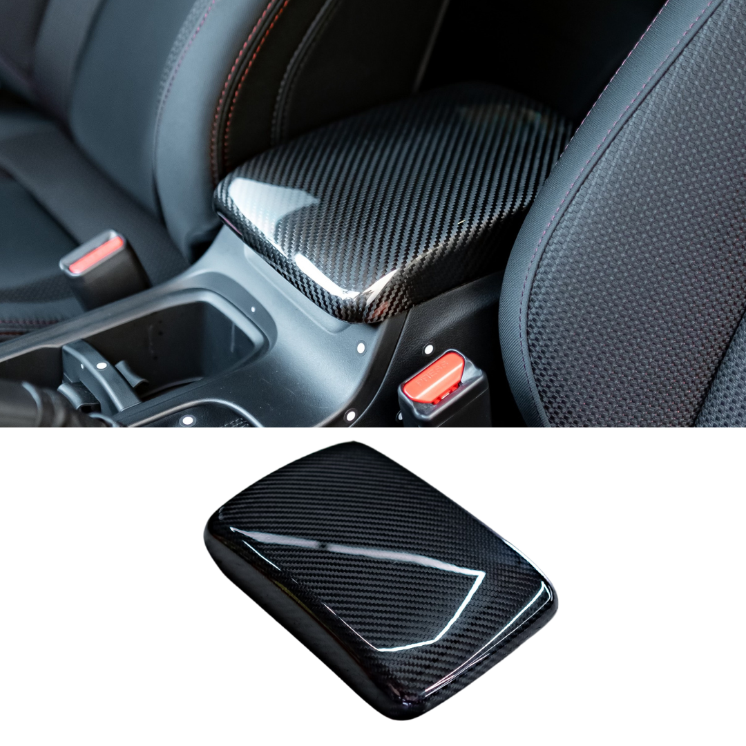Aeroflow Dynamics Carbon Fiber Arm Rest Cover (2022-2025 Subaru WRX)