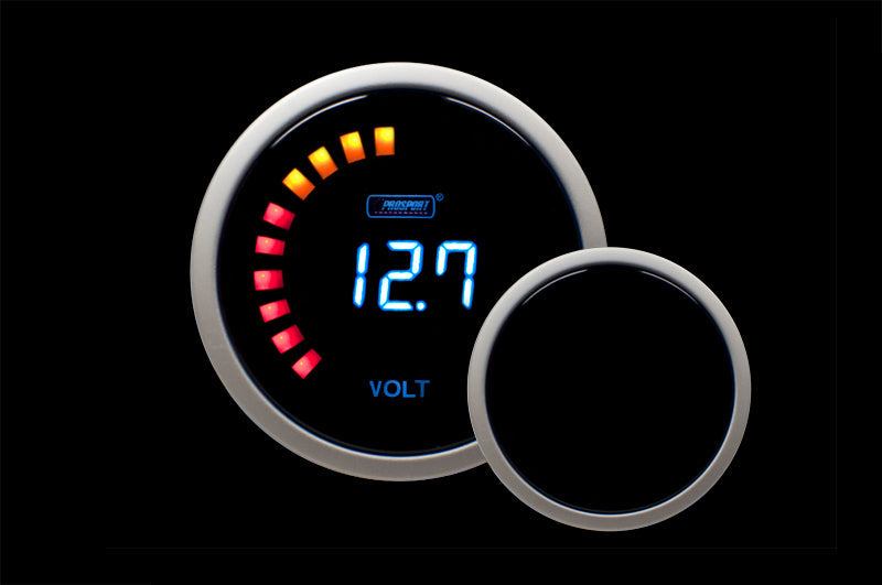 Medidor de voltios digital Prosport de 2-1/16"