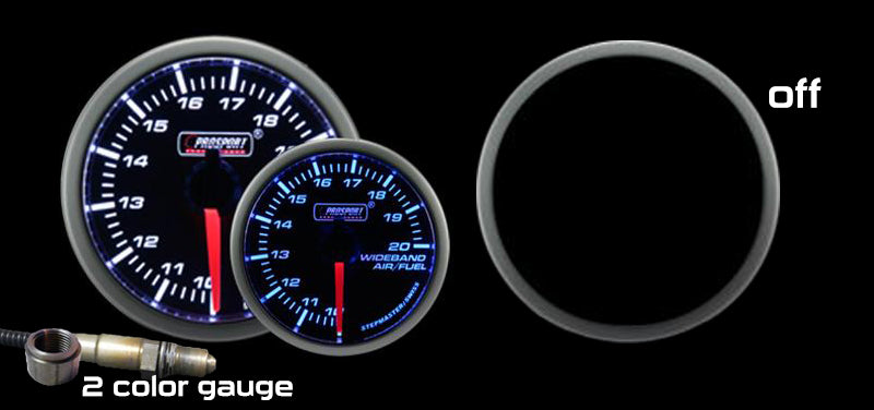 Prosport 2-1/16" Premium Blue/White Wideband Air Fuel Ratio kit