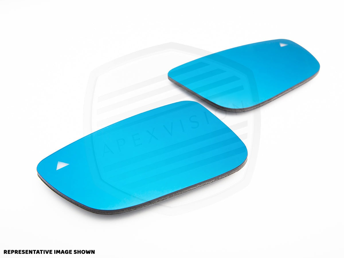 Juego de espejos laterales tintados en azul ApexVision - E9X M3