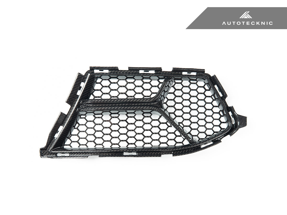 Juego de ventilación inferior para parachoques delantero Corsa de carbono seco AutoTecknic - G80 M3 | G82/ G83 M4