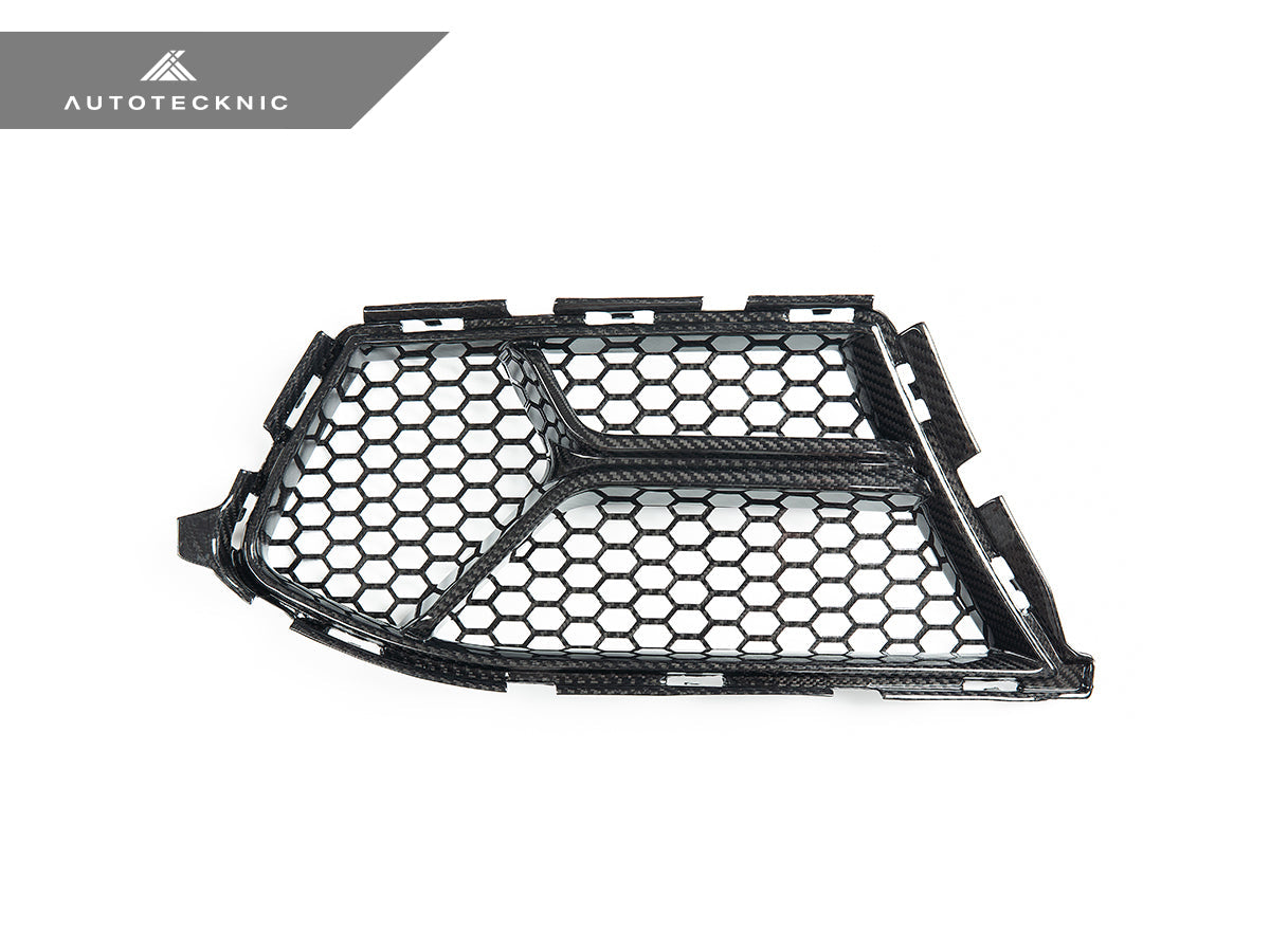 Juego de ventilación inferior para parachoques delantero Corsa de carbono seco AutoTecknic - G80 M3 | G82/ G83 M4
