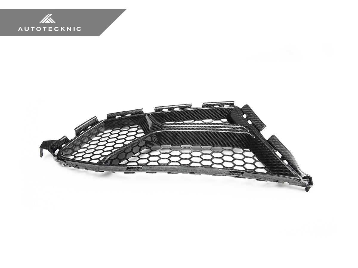 Juego de ventilación inferior para parachoques delantero Corsa de carbono seco AutoTecknic - G80 M3 | G82/ G83 M4