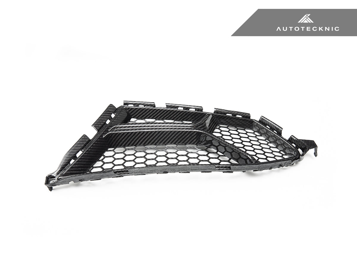 Juego de ventilación inferior para parachoques delantero Corsa de carbono seco AutoTecknic - G80 M3 | G82/ G83 M4