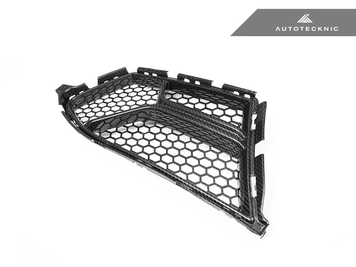 Juego de ventilación inferior para parachoques delantero Corsa de carbono seco AutoTecknic - G80 M3 | G82/ G83 M4