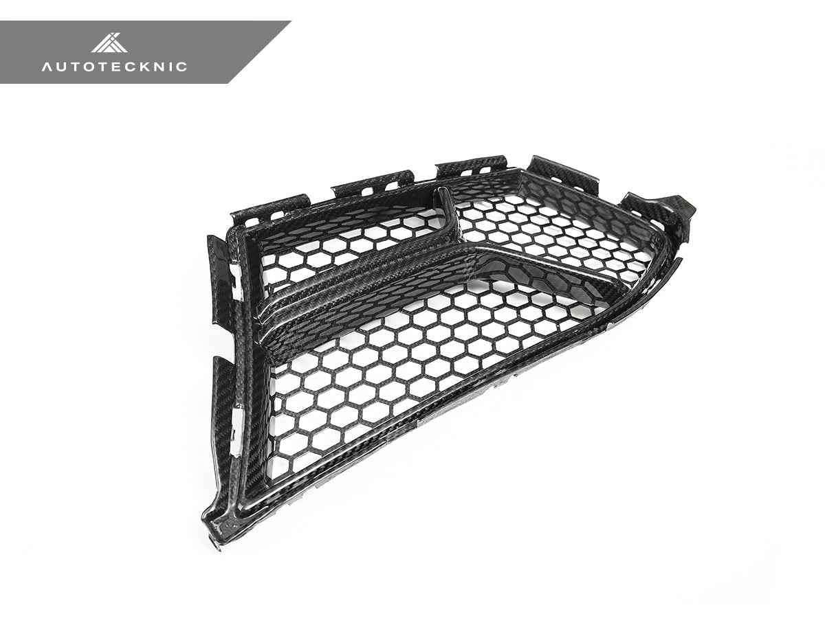 Juego de ventilación inferior para parachoques delantero Corsa de carbono seco AutoTecknic - G80 M3 | G82/ G83 M4