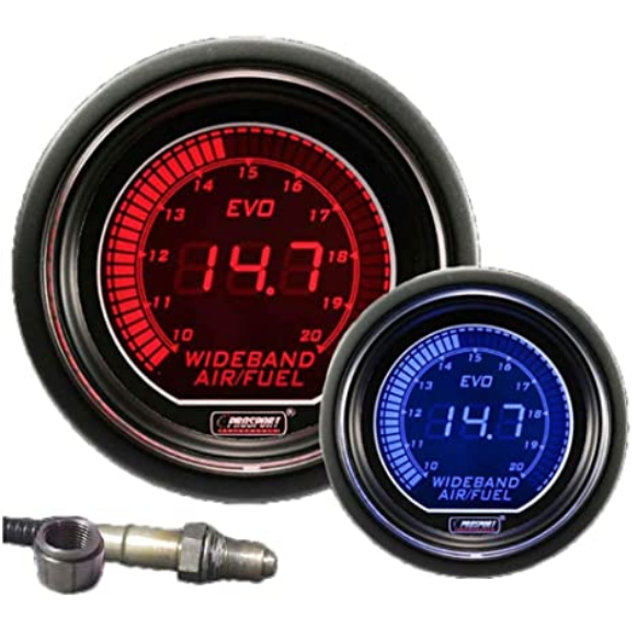 Kit de relación aire-combustible digital de banda ancha Prosport EVO de 2-1/16"