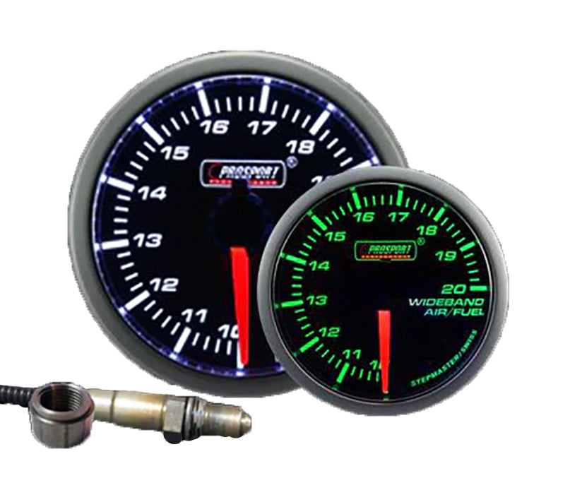 Prosport 2-1/16" Green/White Premium Wideband Air Fuel Ratio kit