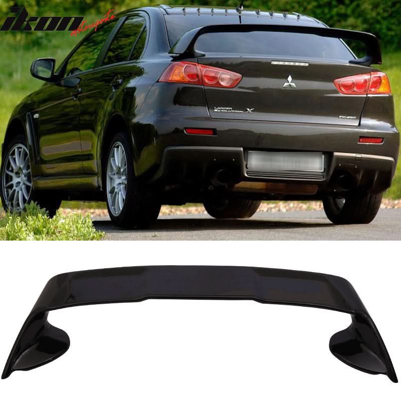 K2 Industries #X42 Tarmac Black Rear Spoiler Wing | 2008-2017 Mitsubishi Lancer Evolution X