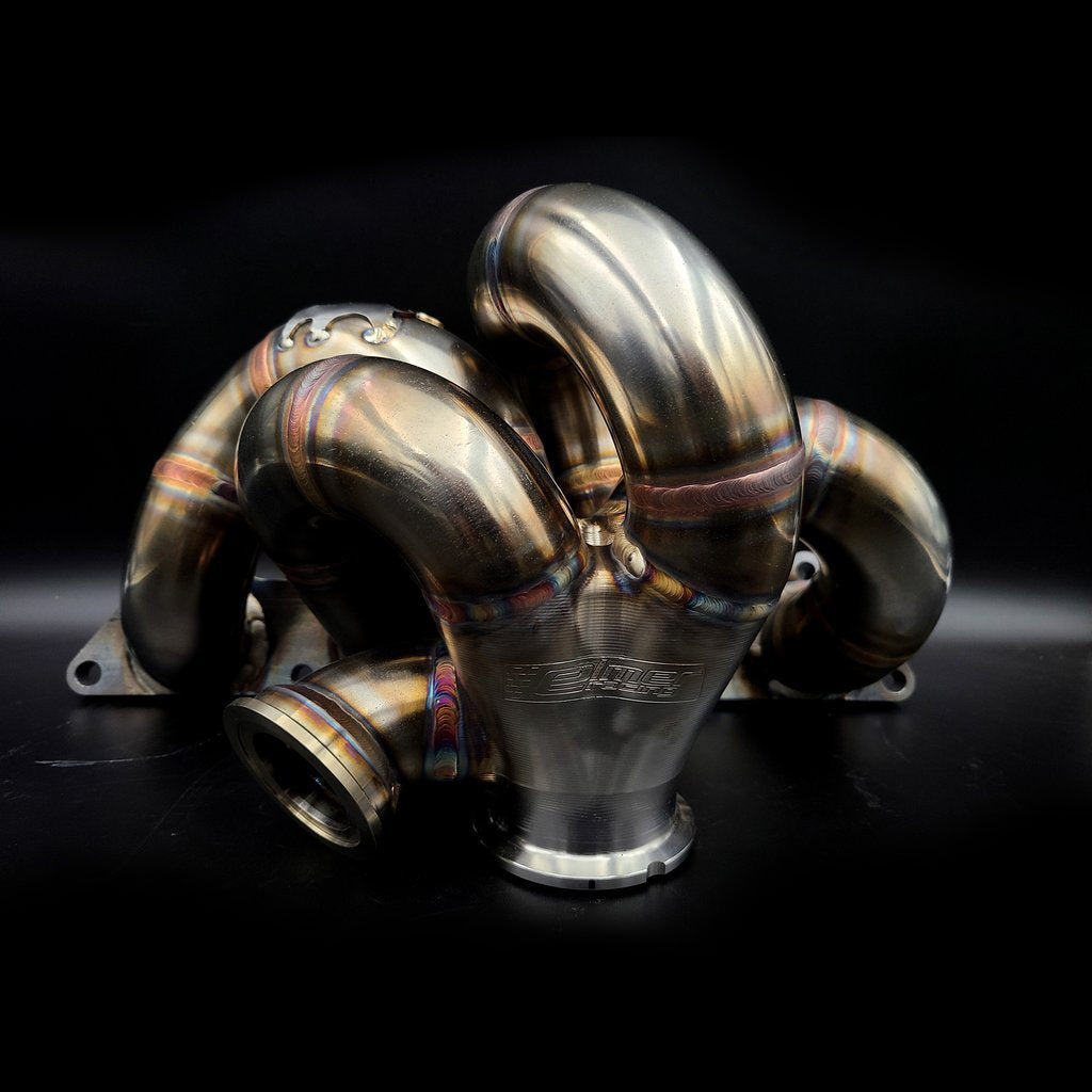 BSF Billet Series V-Band Bottom Mount Exhaust Manifold (Evo 8/9)