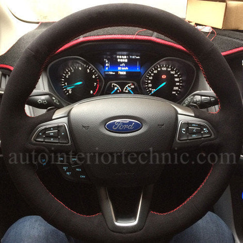 Auto Interior Technic Steering Wheel Wrap (2015 Ford Focus NON-ST)