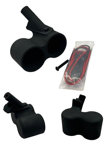 OZ Gauge Pods Jeep Wrangler Pillar Double Gauge Pod