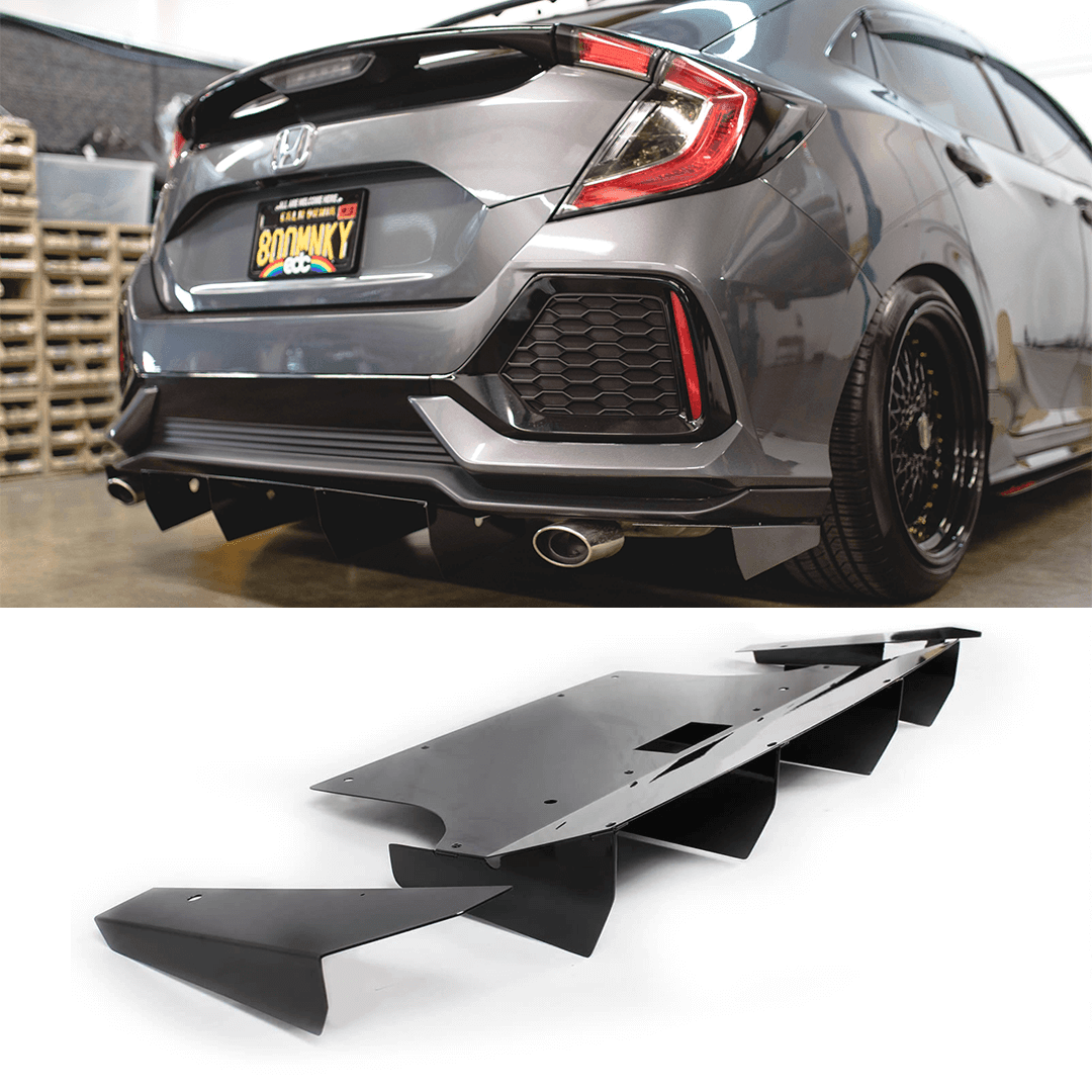 Aeroflow Dynamics Rear Diffuser (2017-2021 Honda Civic Hatch)
