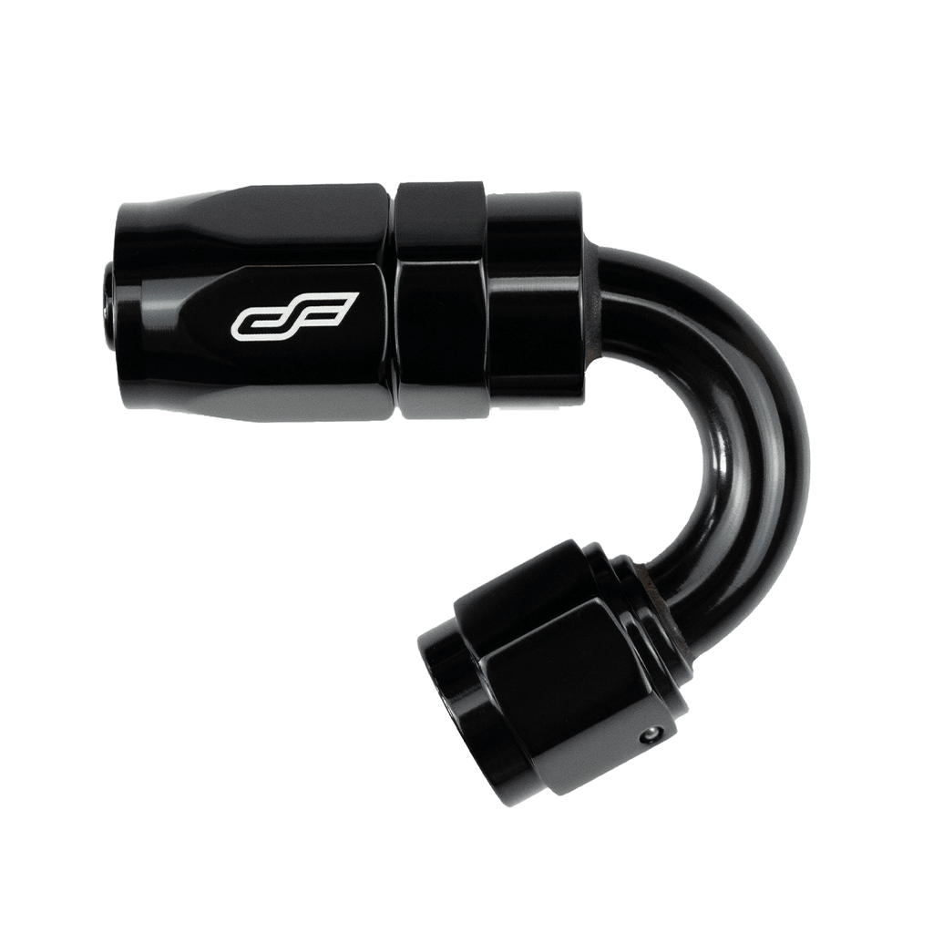 ColorFittings -08 AN 150 Degree Female Aluminum Hose End Fitting