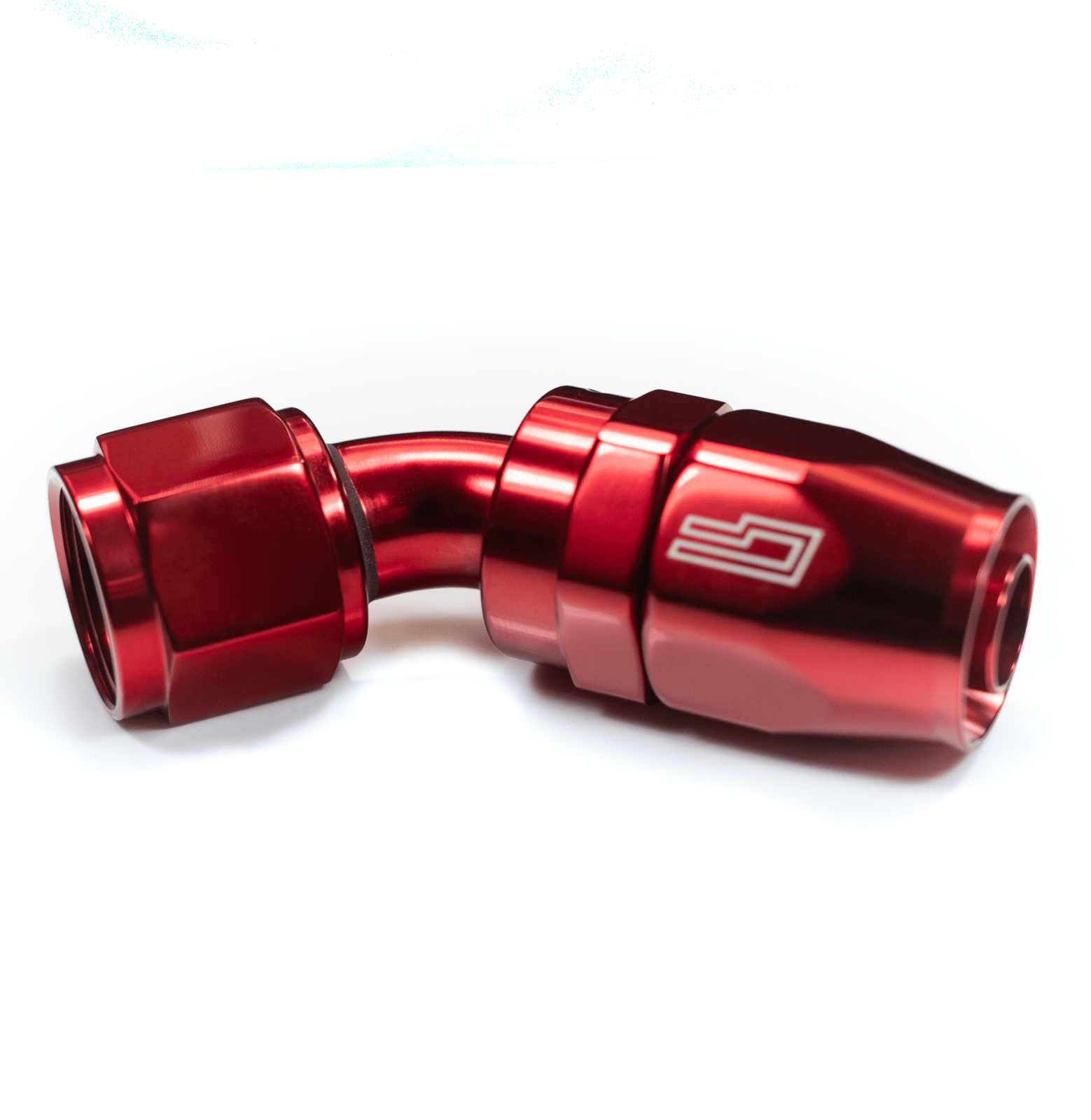 ColorFittings -08 AN 45 Degree Female Aluminum Hose End (PTFE)