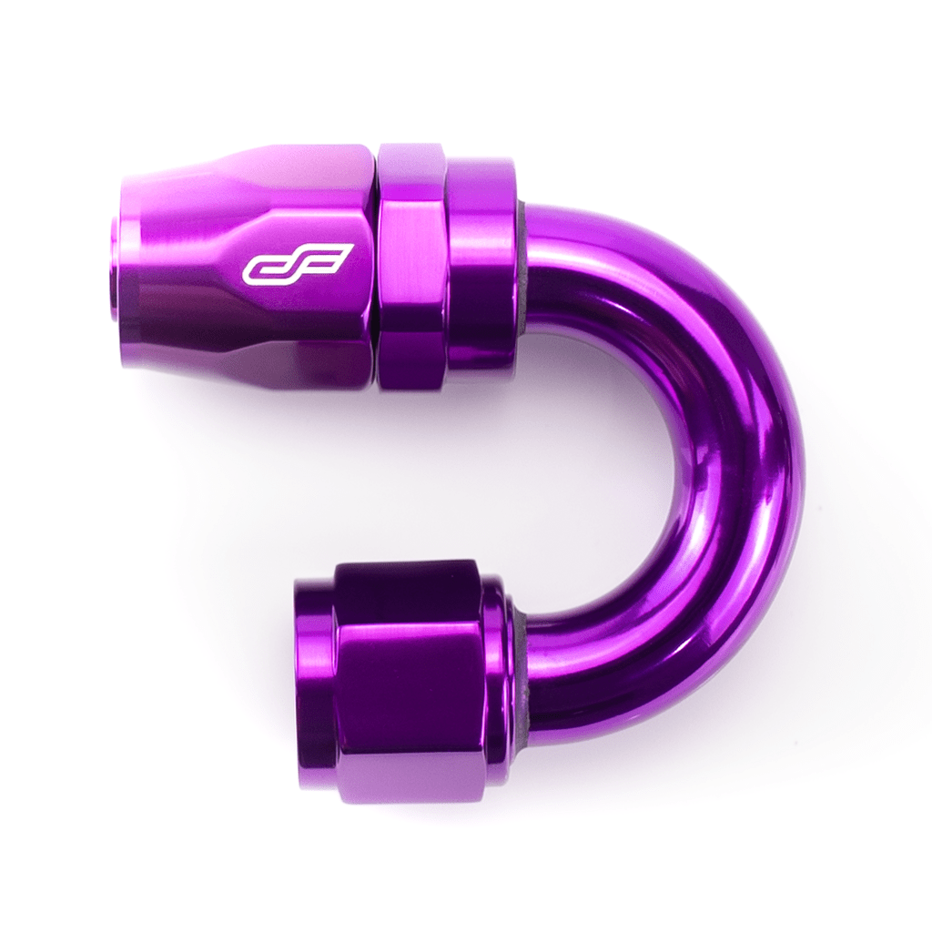 ColorFittings -10 AN 180 Degree Female Aluminum Hose End Fitting