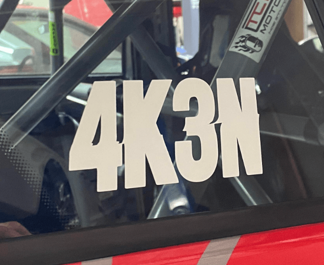 ColorFittings Ken Block 43 "4K3N" Memorial Sticker (6" Wide)