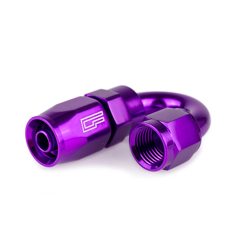 ColorFittings Special -04 AN 120 Degree Female Aluminum Hose End Fitting