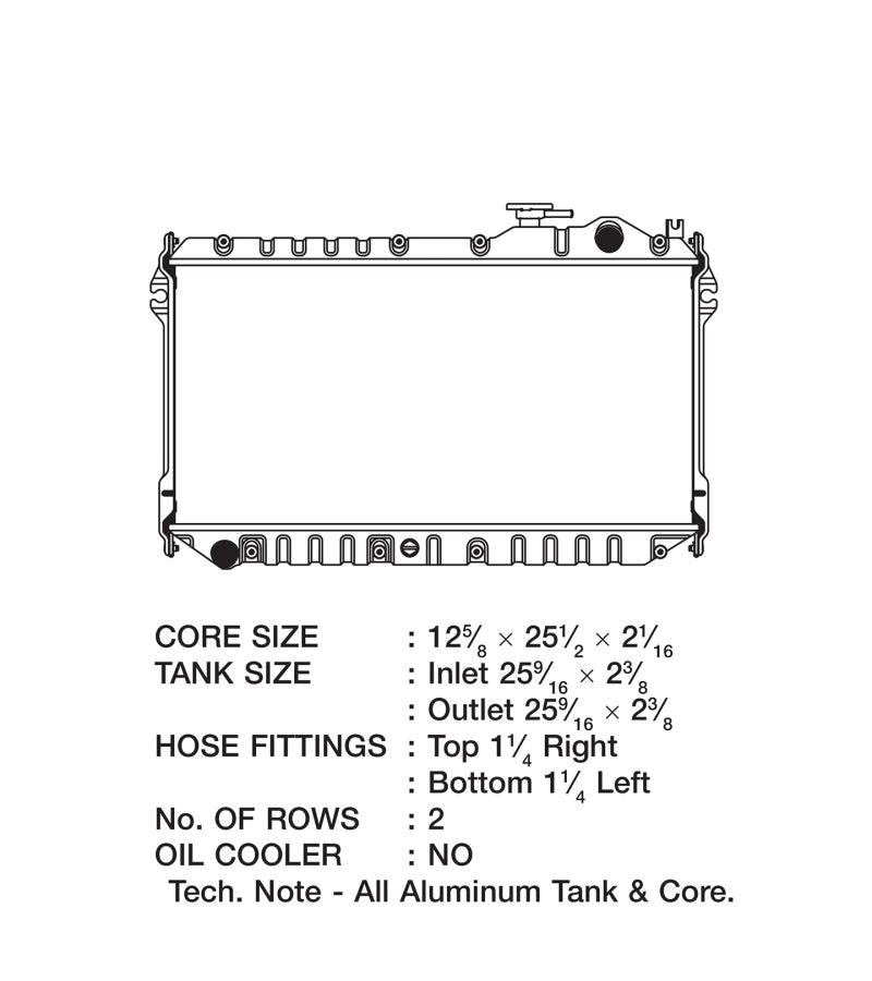 CSF Radiator (89 - 97 Mazda Miata) - CSF