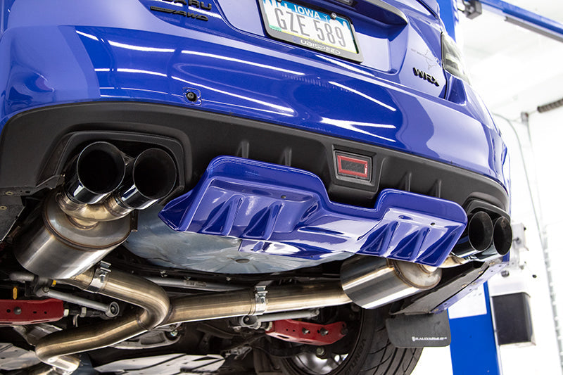 OLM A1 Style Paint Matched Rear Diffuser (Ice Silver Metallic) - 2015-2021 Subaru WRX / STI