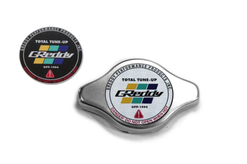 Tapón de radiador GReddy tipo N sin alivio para la mayoría de los Honda y algunos Toyota - Pulido (GRE13911009)