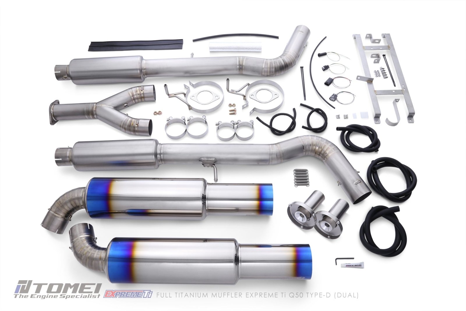 Tomei Titanium Dual Cat - Back Exhaust | 2014 - 2024 Infiniti Q50 (TB6090 - NS21E) - 1