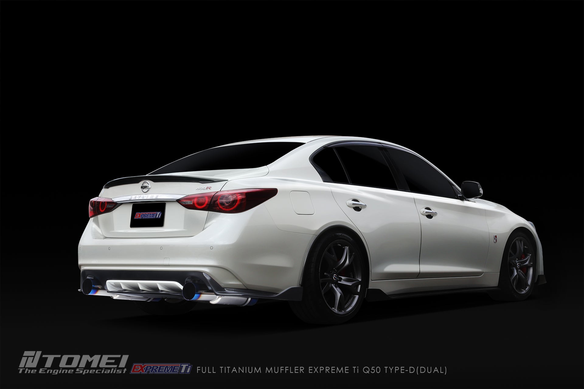 Tomei Titanium Dual Cat-Back Exhaust | 2014-2024 Infiniti Q50 (TB6090-NS21E)