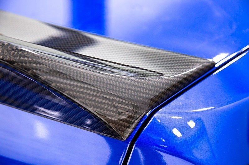 OLM Single Point Duckbill Trunk Spoiler (Carbon Fiber) - 15+ WRX / STI