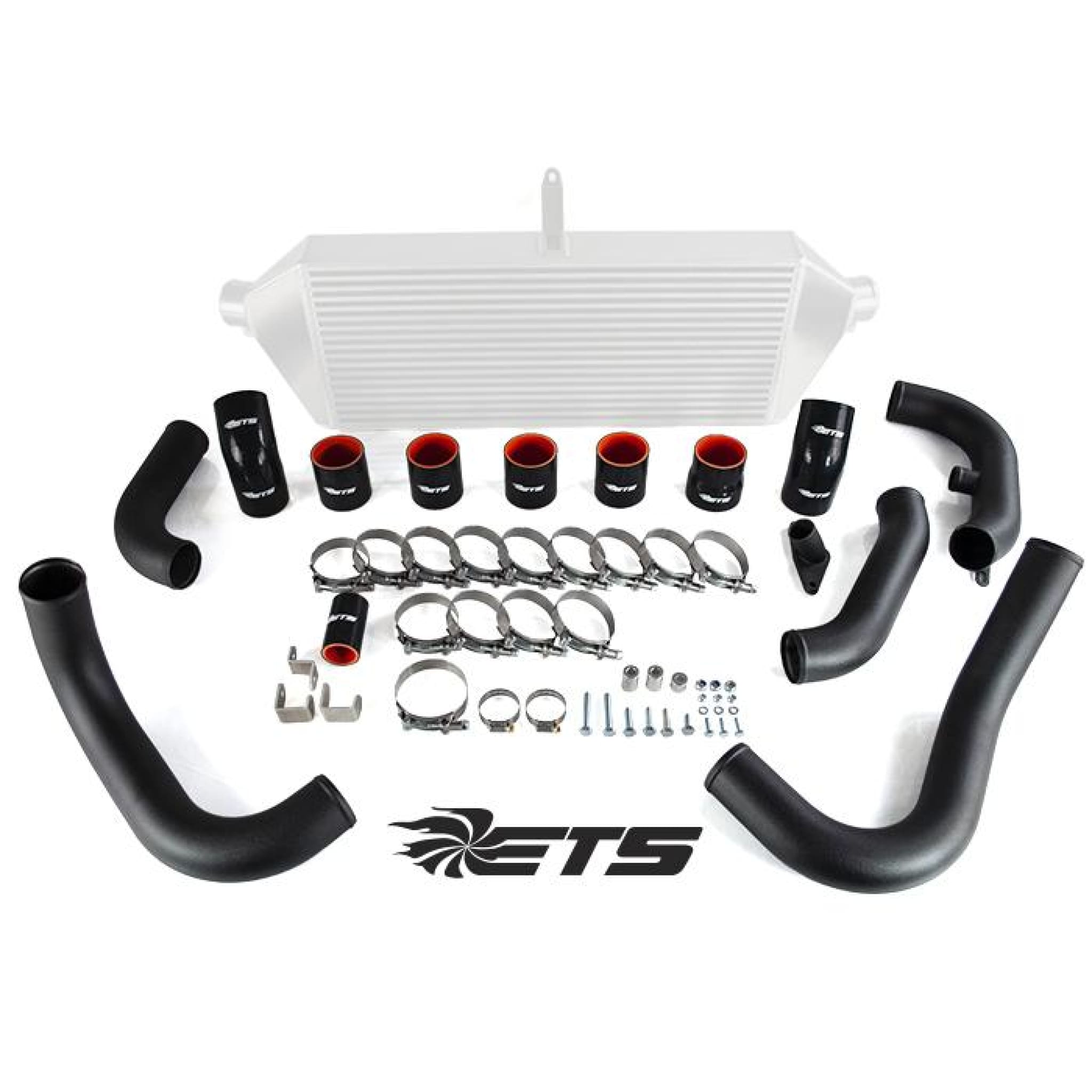 ETS Intercooler Piping - Wrinkle Black (2008-2014 Subaru STI)
