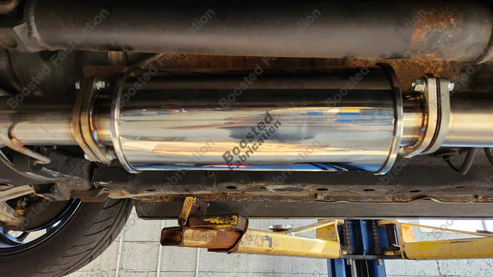 Boosted Fabrication Resonated Race Pipe (Ultra Quiet Style) (Evo 8/9) - 2
