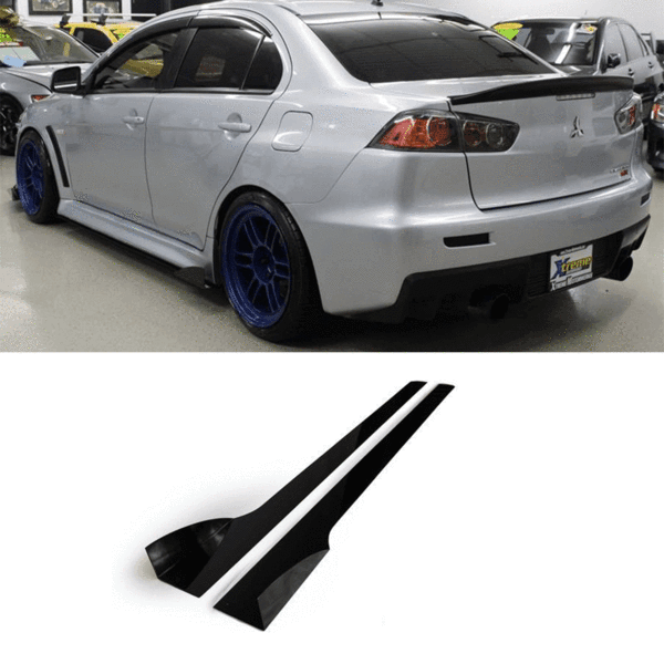 Aeroflow Dynamics 2007-2015 Mitsubishi Evo X / Ralliart Side skirt Extension V2