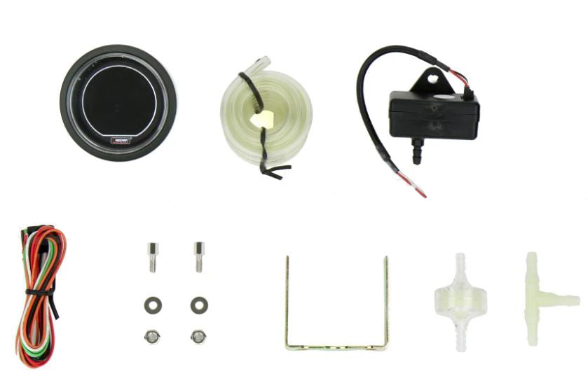 Medidor de presión de aceite eléctrico Prosport Evo de 2-1/16" (verde y blanco)