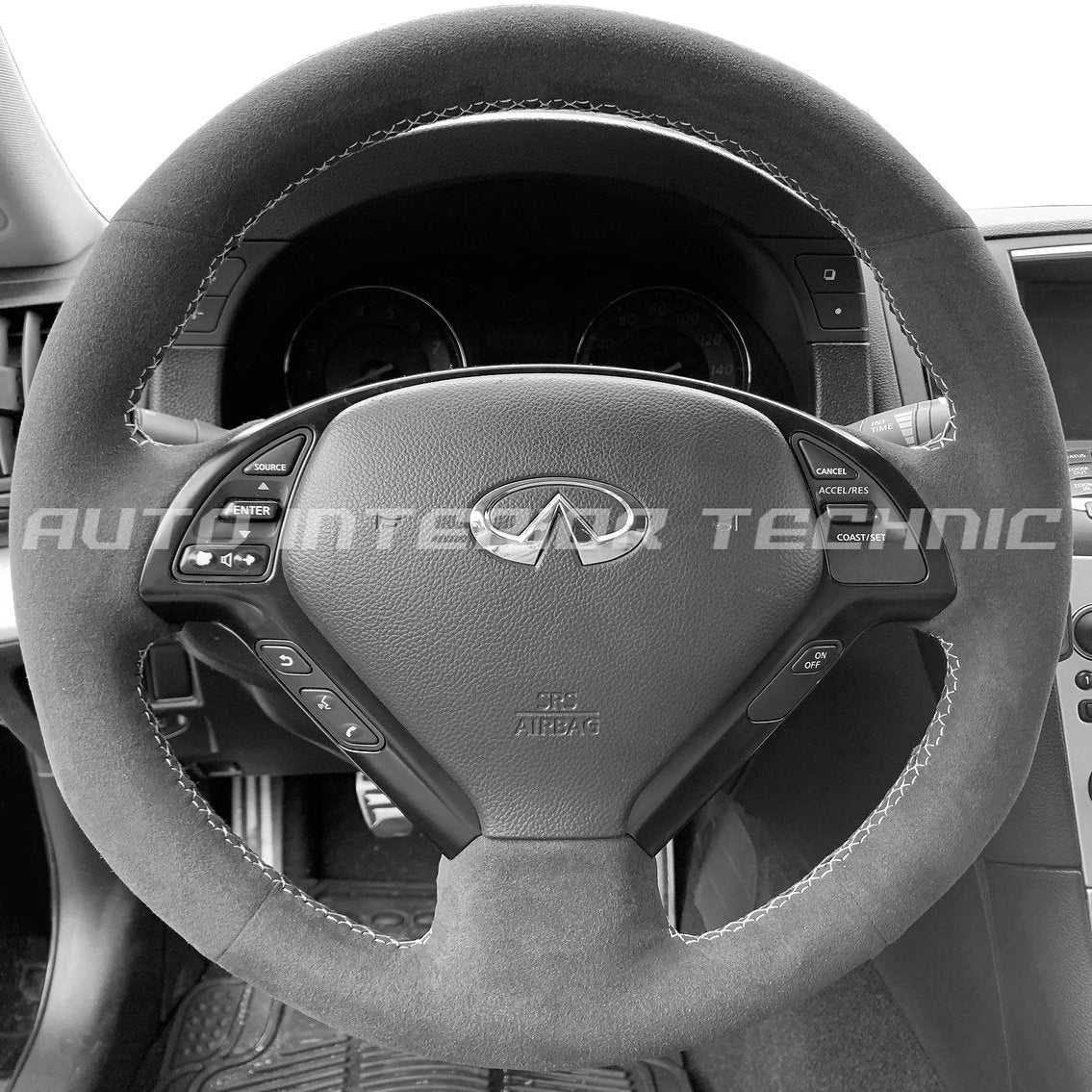 Auto Interior Technic Steering Wheel Wrap (2008-2015 Infiniti G37)