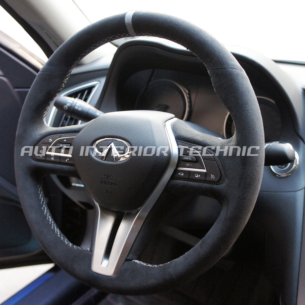 Auto Interior Technic Steering Wheel Wrap (2017-2022 Infiniti Q60)