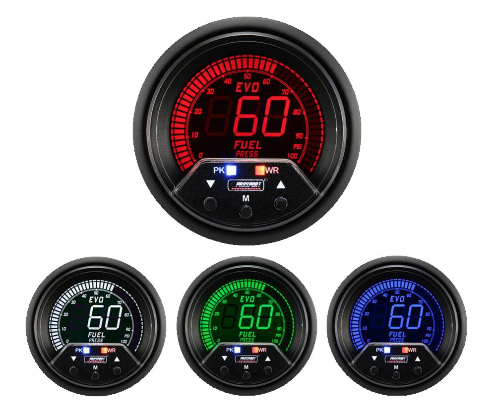 Prosport 2-3/8" Premium Evo Electrical Fuel Pressure Gauge