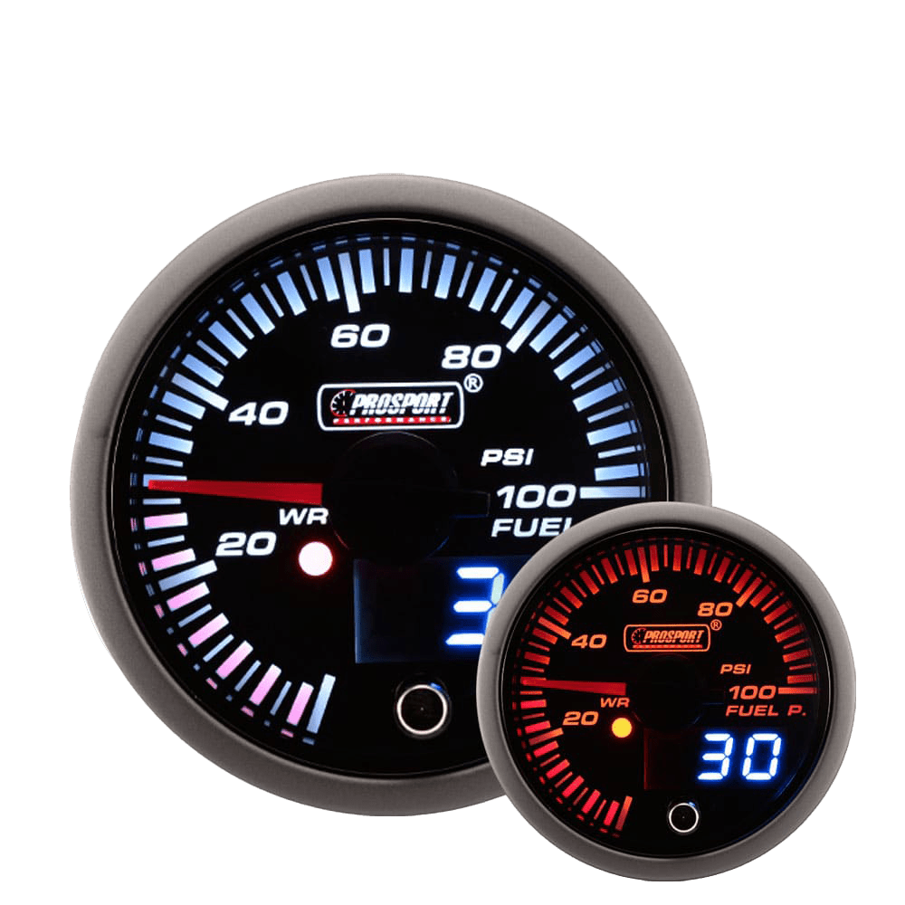 Prosport 2 - 3/8" JDM Electrical Fuel Pressure Gauge - 1