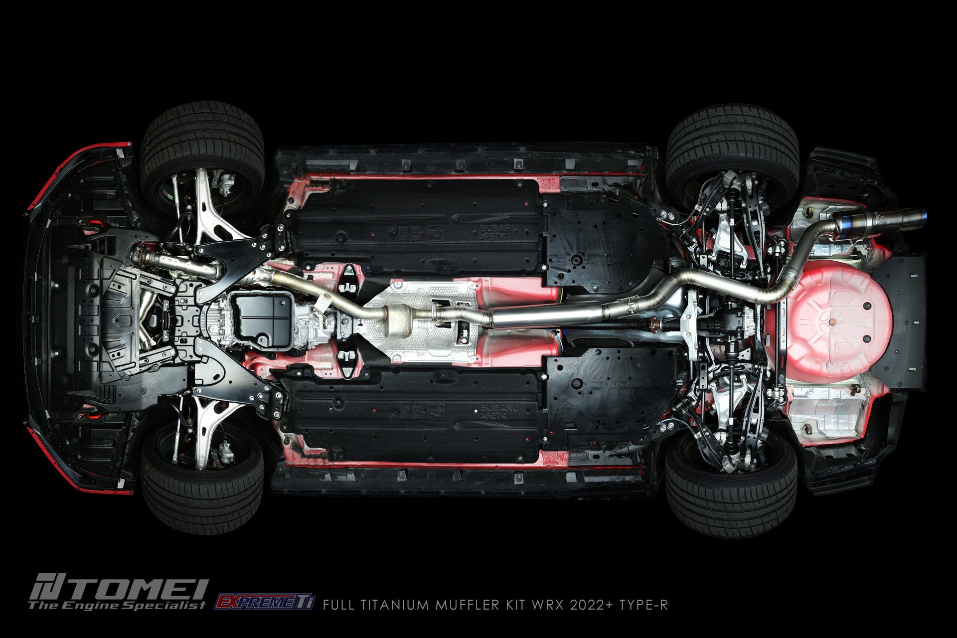 Tomei Full Titanium Single Exit Muffler (Type-R) | 2022+ WRX - 10