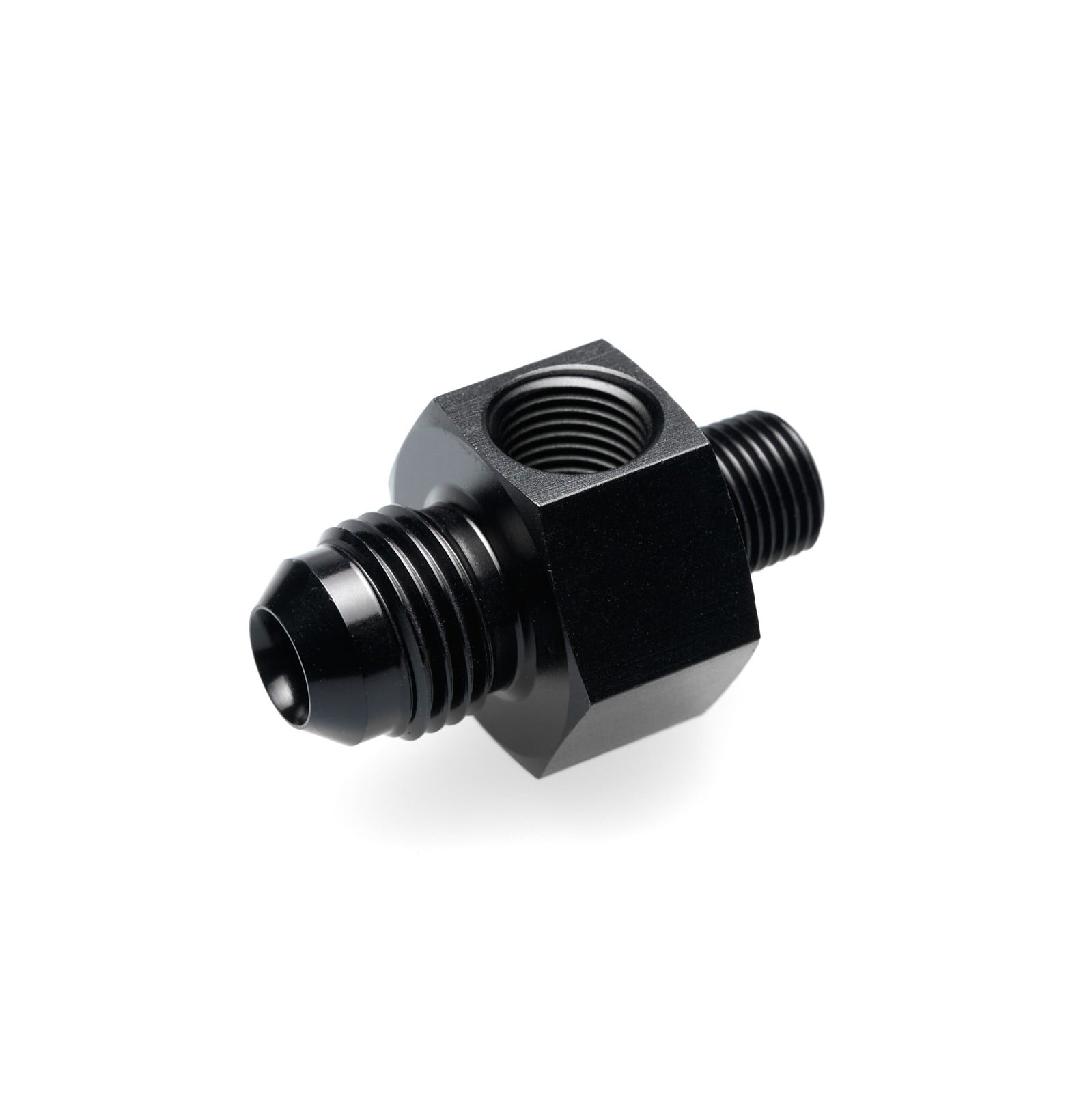 Thread Adapter -AN Male to Male with NPT Sensor Port (GA-D4N18N18-B)