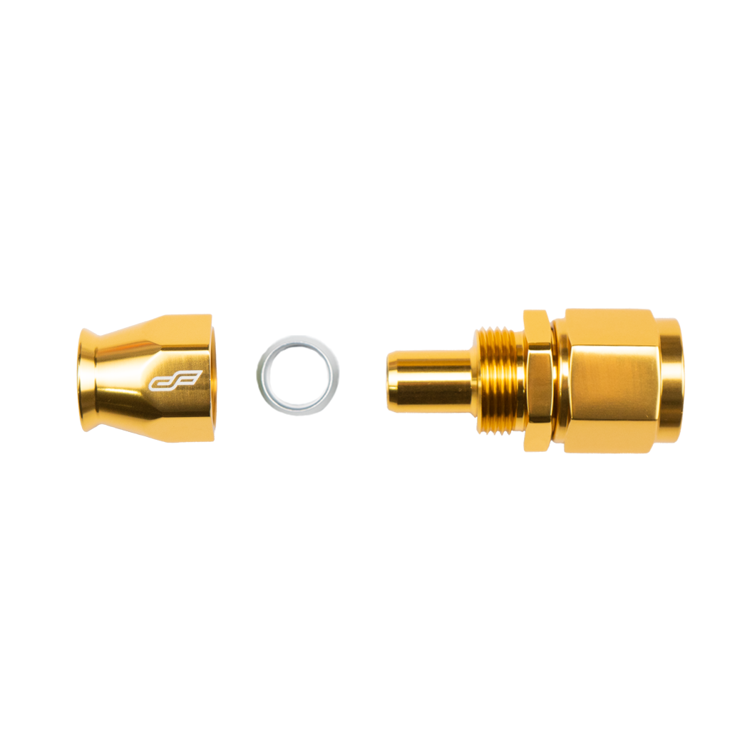 -10 AN Straight Female Aluminum Hose End (PTFE)