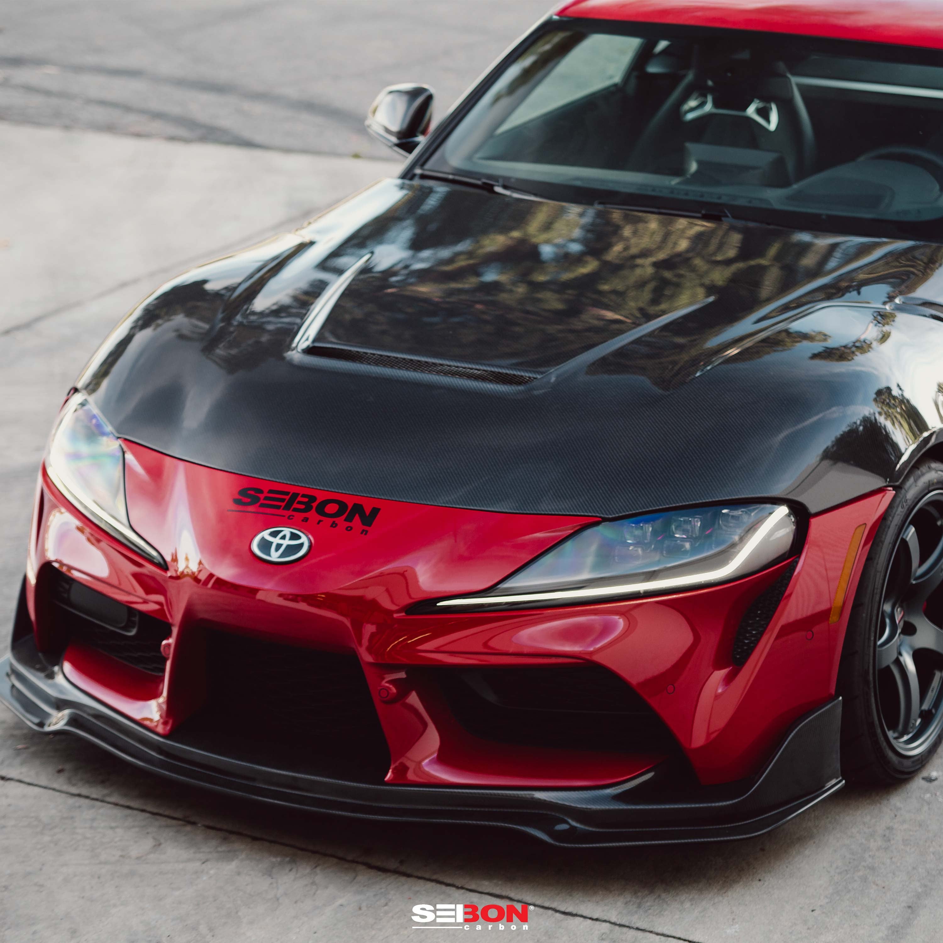 Seibon VS-Style Double-Sided Carbon Fiber Hood (20-21 GR Supra) (seiHD20TYSUP-VS-DS)