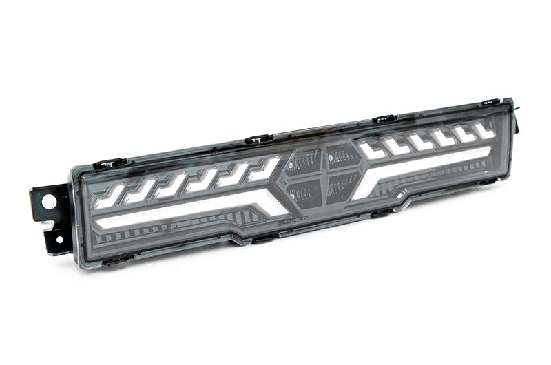 Luz antiniebla trasera OLM V2 F1 (lente transparente, base negra, barra blanca) - BRZ/GR86 2022