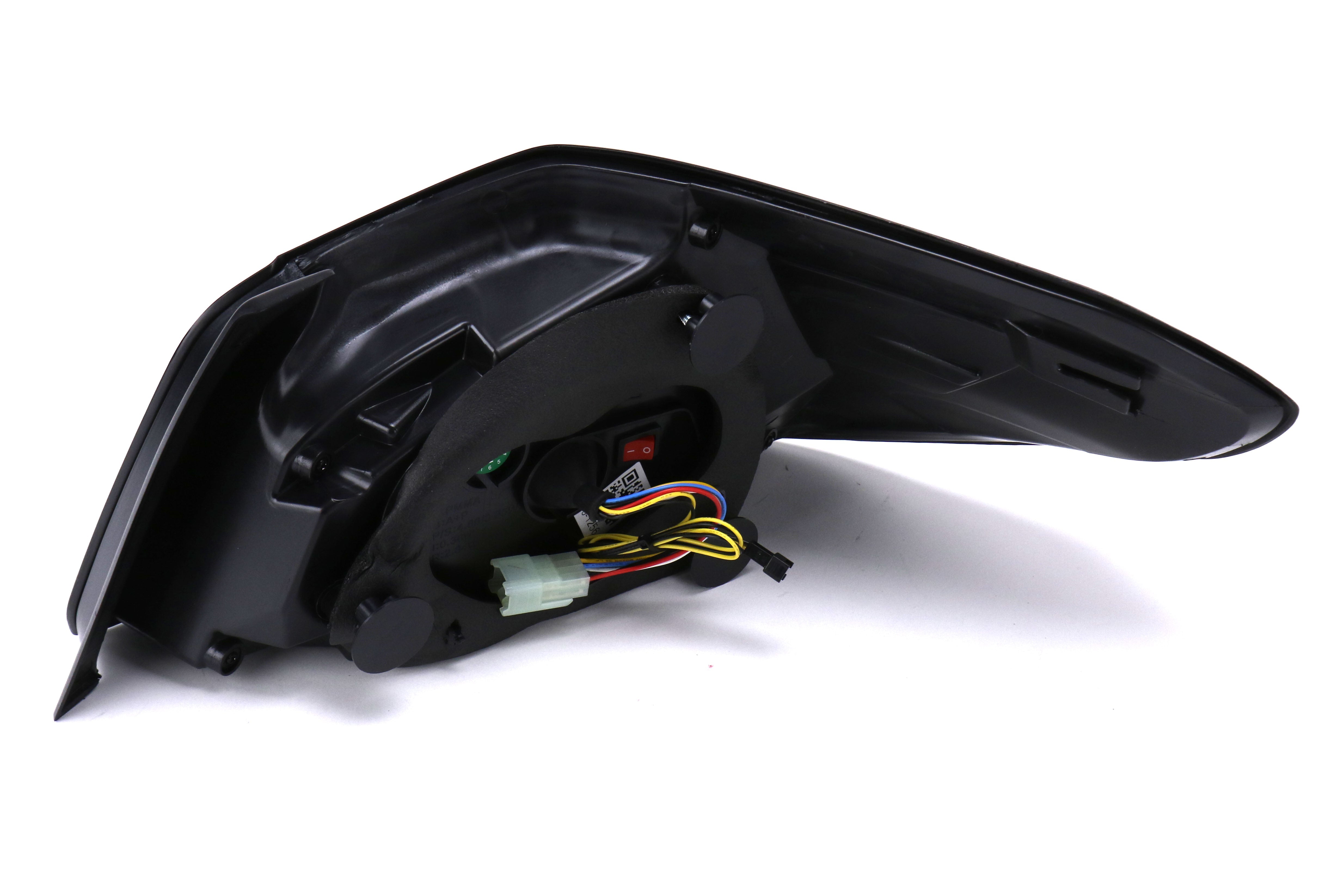 Luces traseras OLM Evolution (lente ahumada, base negra, barra roja) - WRX/STI 2015-2021
