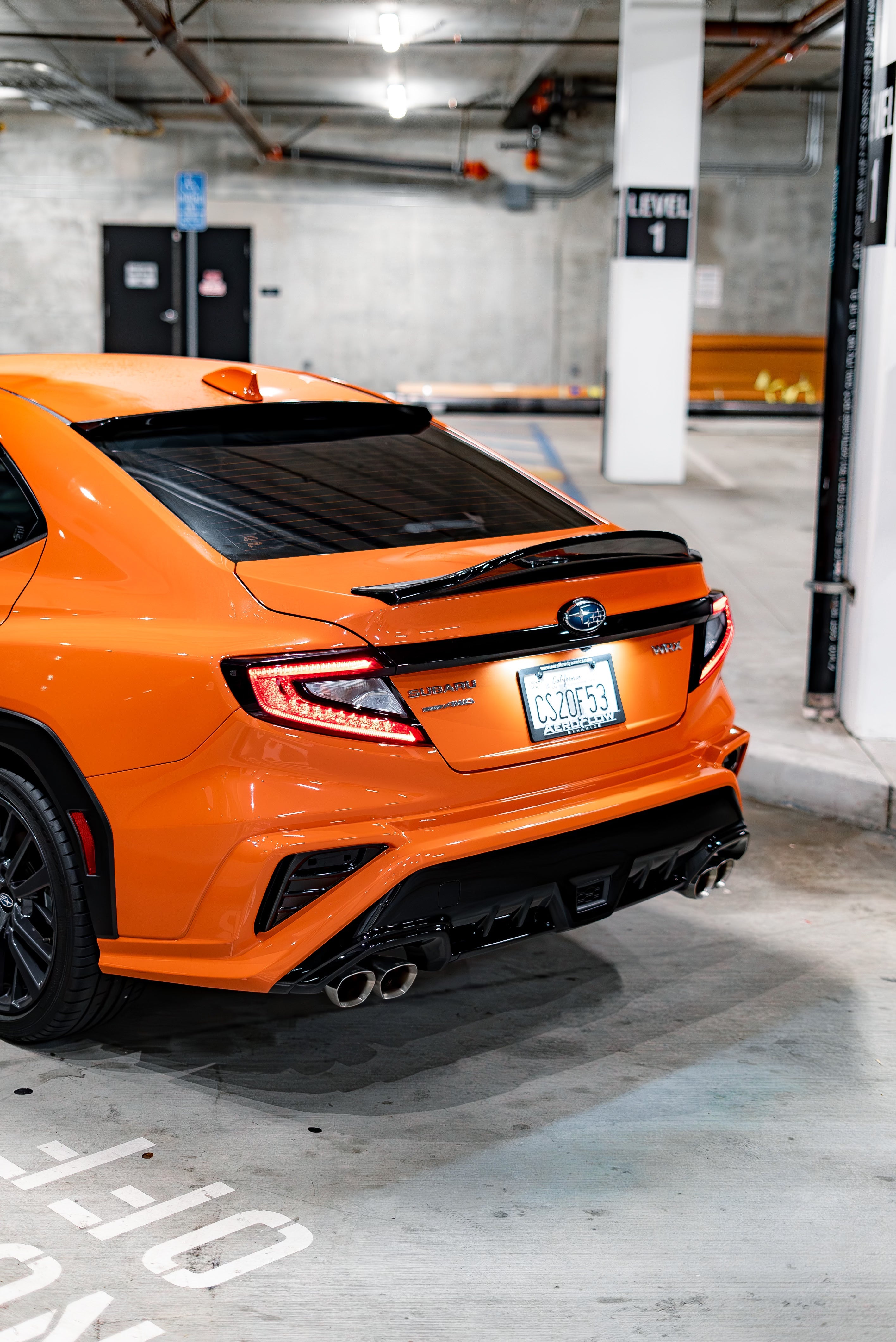 Aeroflow Dynamics Rear Window Spoiler V2 (2022-2025 Subaru WRX)